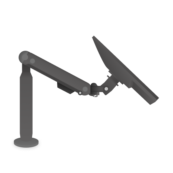 A monitor arm is perfect if you require extensive adjustability, such as height, tilt, and swivel adjustments. It's ideal for dynamic work environments, sit-stand desks, multiple users, or collaborative spaces. Monitor arms provide superior ergonomic benefits by allowing you to position the monitor optimally, reducing neck, back, and eye strain. They also maximize desk space, helping to create a clean and organized workspace.