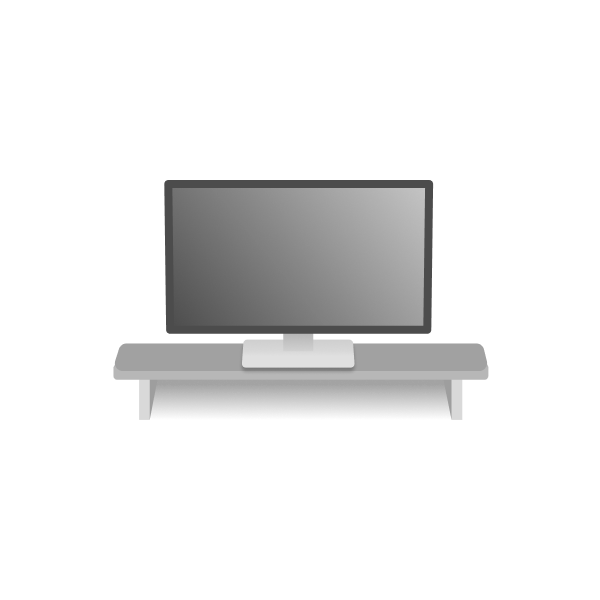 Medium Monitor Stands: Measuring between 60 cm and 100 cm, medium stands are relatively wider. Designed for setups that include medium-sized monitors or dual-monitor arrangements, they offer ample space for multiple screens and desk accessories.