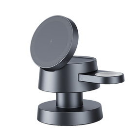 Hexcal Wireless Charging Station with an adjustable phone stand, offering 0–65° angle flexibility for optimal phone placement.