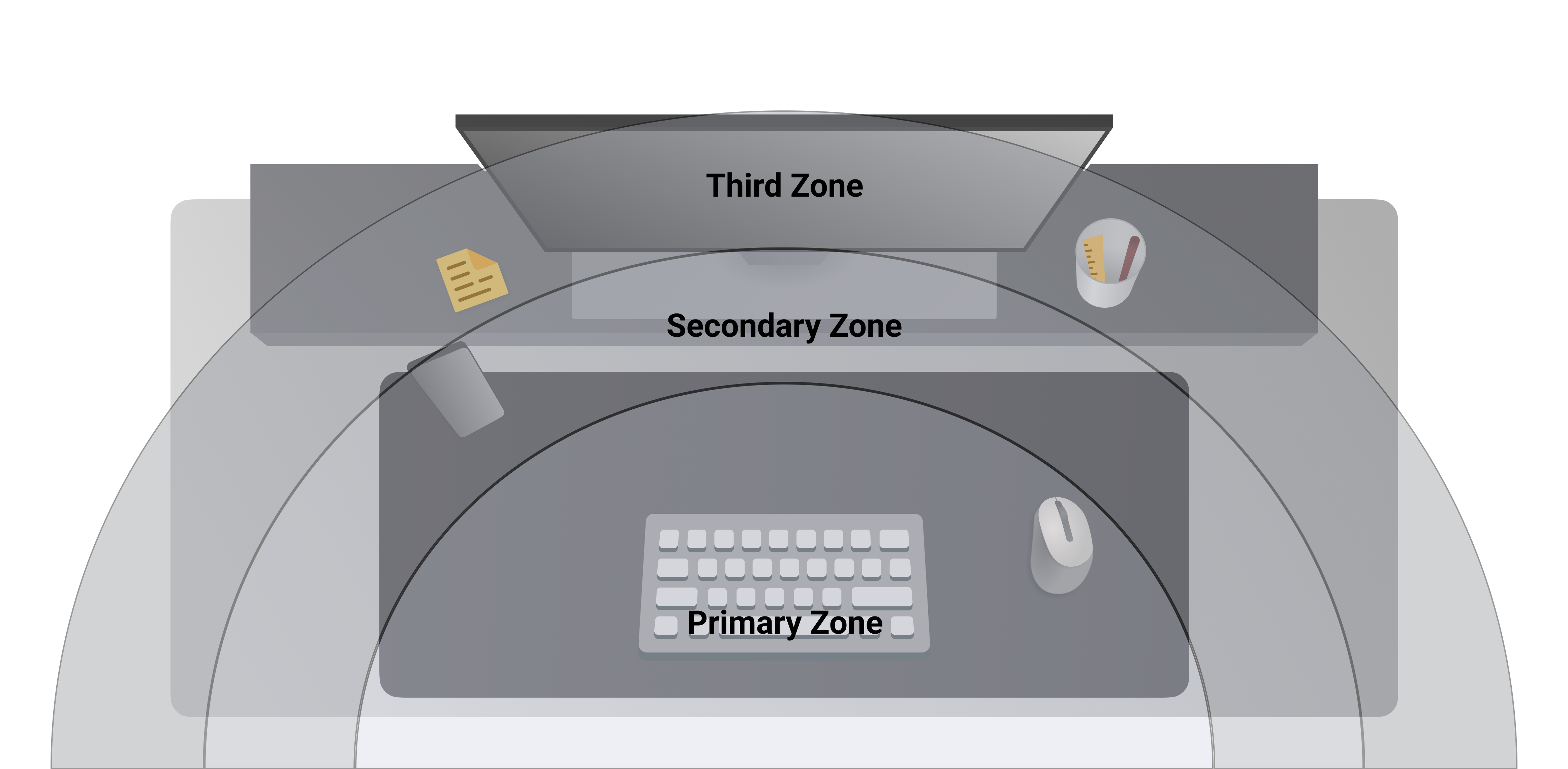 Monitor stands increase desk space by raising the monitor off the desk.  Many stands also feature compartments or drawers, allowing you to organize desk items and maintain a clutter-free, polished environment.