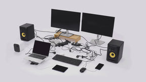 Hexcal Studio User Desk Tour  Desk organization, Game room, Studio setup